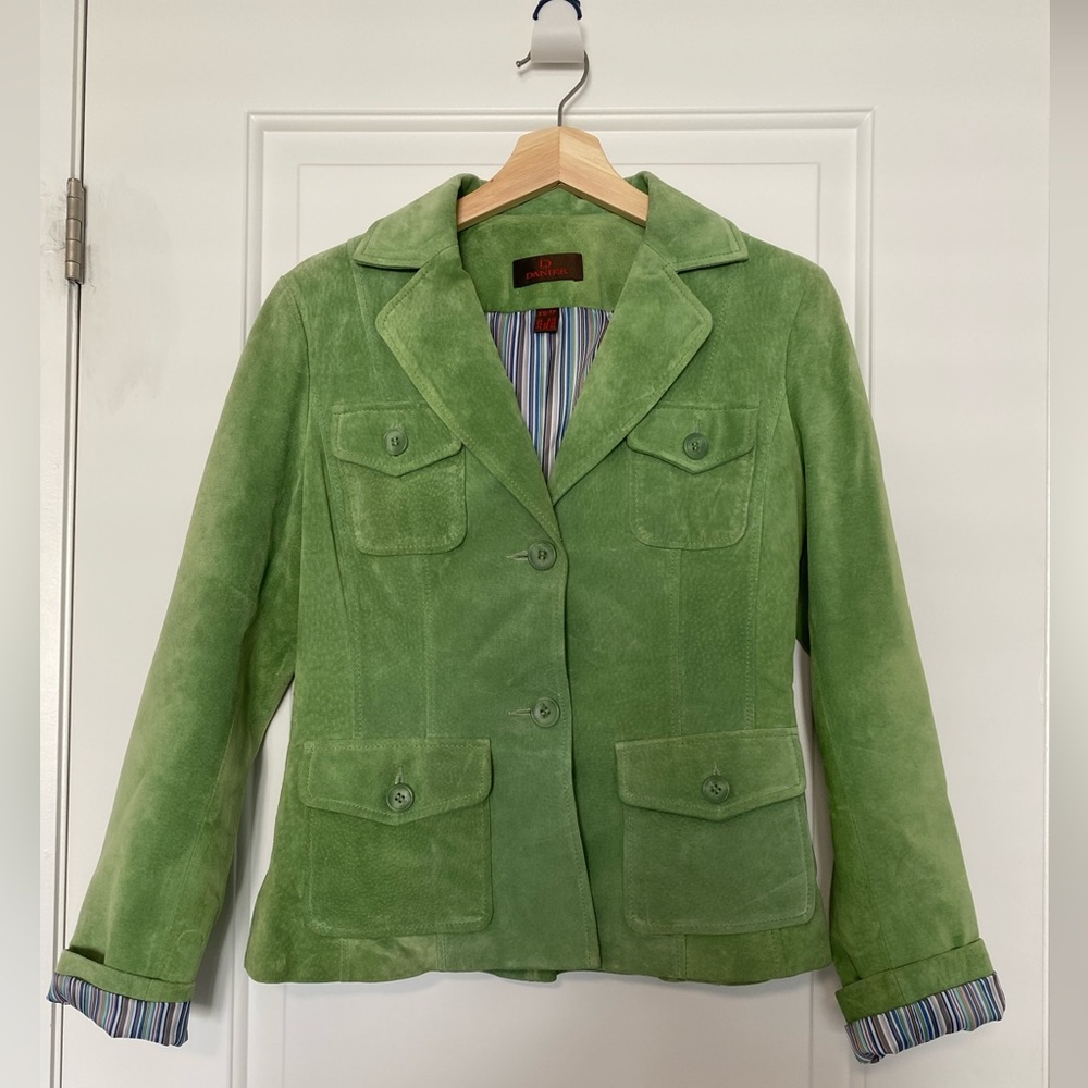 Danier Green Suede Jacket